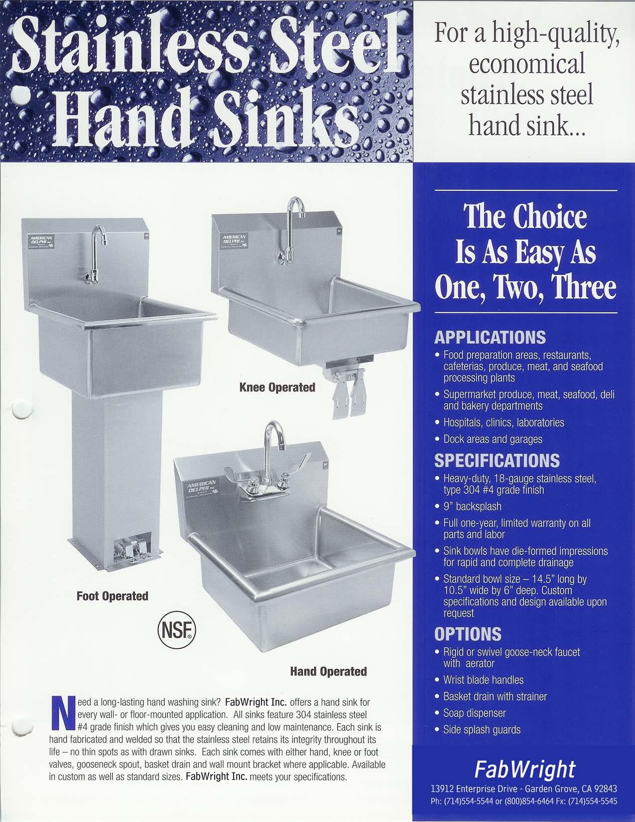 Hand Sinks